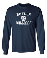 Butler Bulldogs Long Sleeve Tee Shirt - Butler Bulldogs Arch Primary Logo