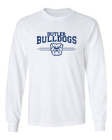 Butler Bulldogs Long Sleeve Tee Shirt - Bulldogs 3 Stripe Primary Logo