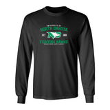 North Dakota Fighting Hawks Long Sleeve Tee Shirt - North Dakota Arch Primary Logo