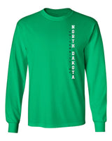 North Dakota Fighting Hawks Long Sleeve Tee Shirt - Vertical University of North Dakota