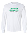 North Dakota Fighting Hawks Long Sleeve Tee Shirt - Official Stacked UND Word Mark