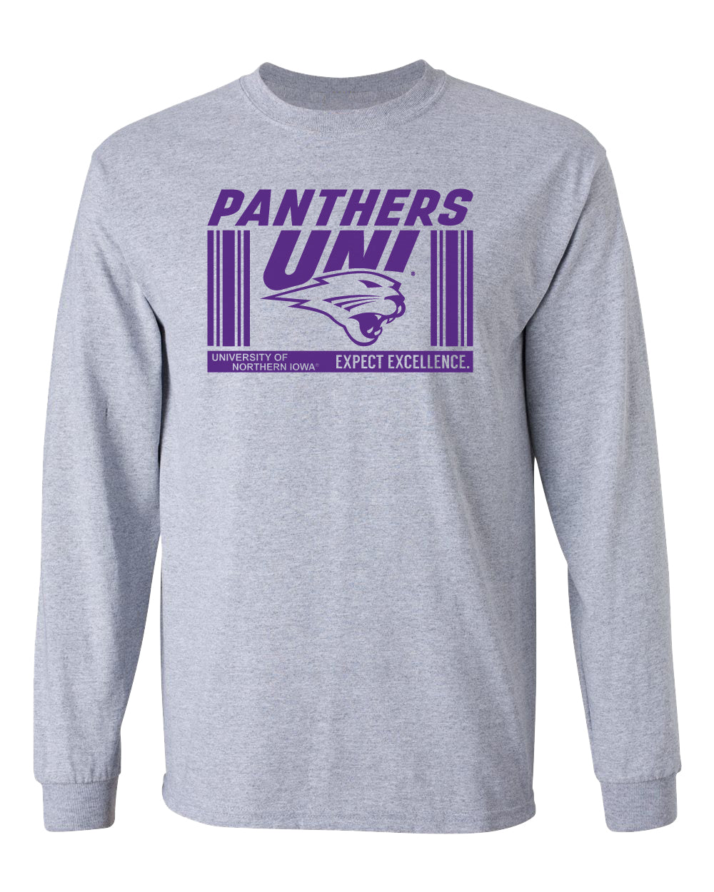 Northern Iowa Panthers Long Sleeve Tee Shirt - UNI Expect Excellence