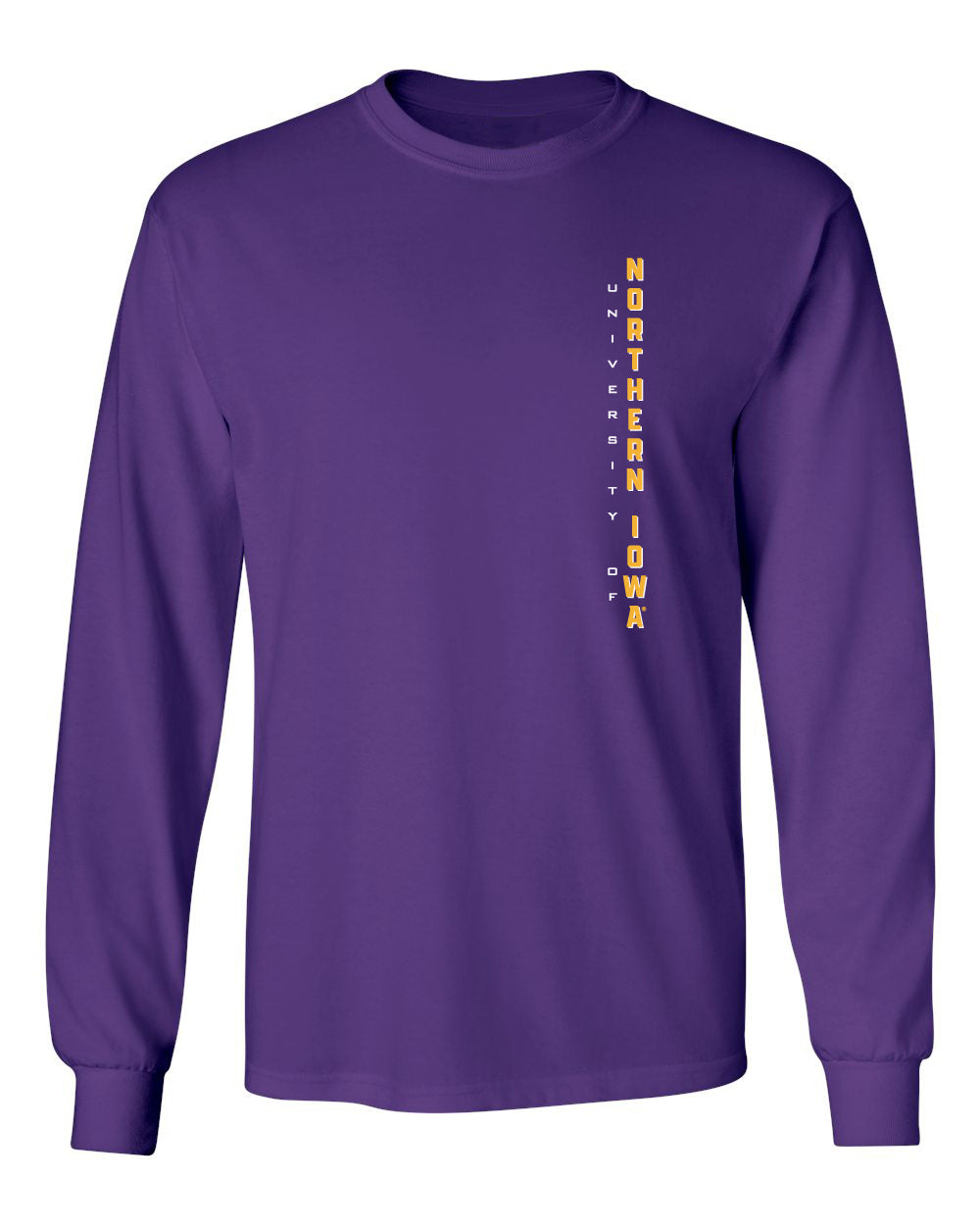 Northern Iowa Panthers Long Sleeve Tee Shirt - Vertical University of Northern Iowa