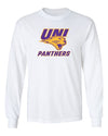 Northern Iowa Panthers Long Sleeve Tee Shirt - Purple and Gold Primary Logo