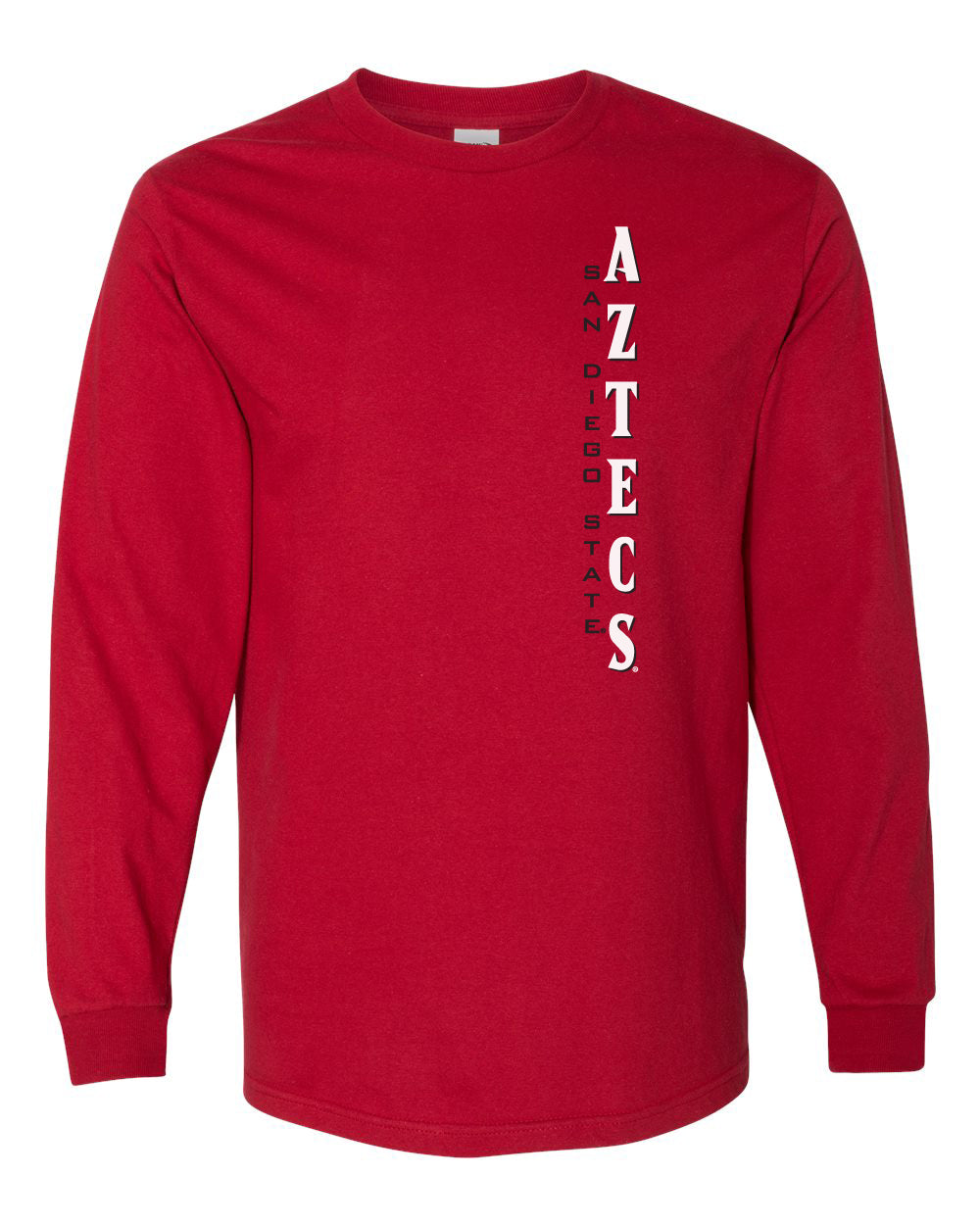 San Diego State Aztecs Long Sleeve Tee Shirt - Vertical Aztecs