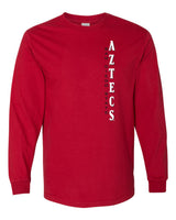 San Diego State Aztecs Long Sleeve Tee Shirt - Vertical Aztecs