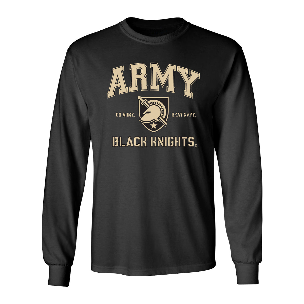 Army Black Knights Long Sleeve Tee Shirt - Army Arch Primary Logo