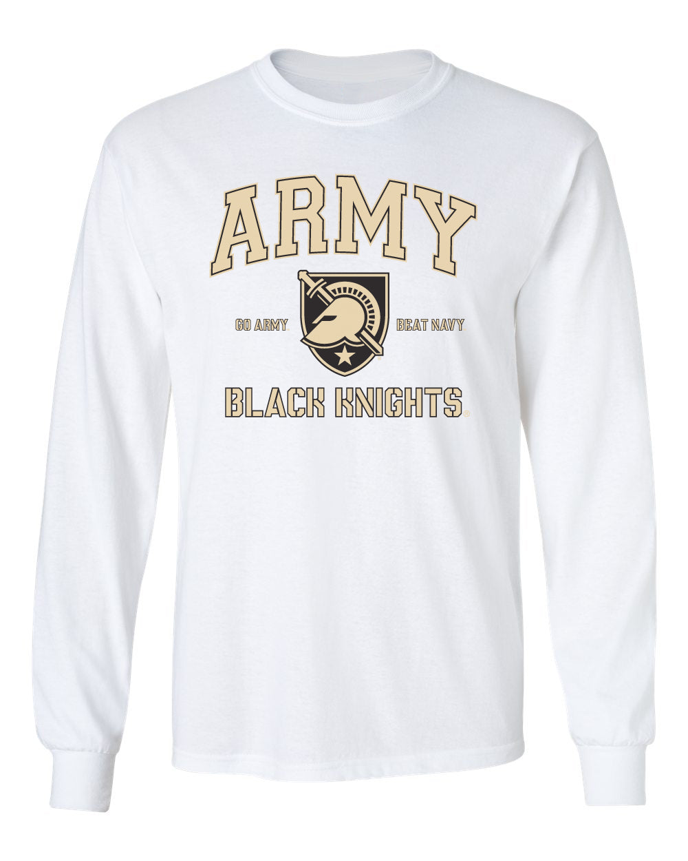 Army Black Knights Long Sleeve Tee Shirt - Army Arch Primary Logo