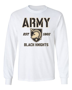 Army Black Knights Long Sleeve Tee Shirt - Army West Point Established 1802