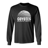 South Dakota Coyotes Long Sleeve Tee Shirt - Coyotes Basketball