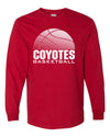 South Dakota Coyotes Long Sleeve Tee Shirt - Coyotes Basketball