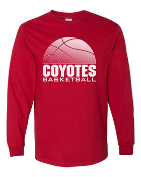 South Dakota Coyotes Long Sleeve Tee Shirt - Coyotes Basketball