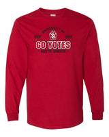 South Dakota Coyotes Long Sleeve Tee Shirt - USD 1862 GO YOTES
