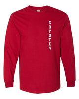 South Dakota Coyotes Long Sleeve Tee Shirt - Vertical USD Coyotes