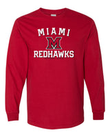 Miami University RedHawks Long Sleeve Tee Shirt - Miami of Ohio Primary Logo