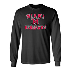 Miami University RedHawks Long Sleeve Tee Shirt - Miami of Ohio Primary Logo