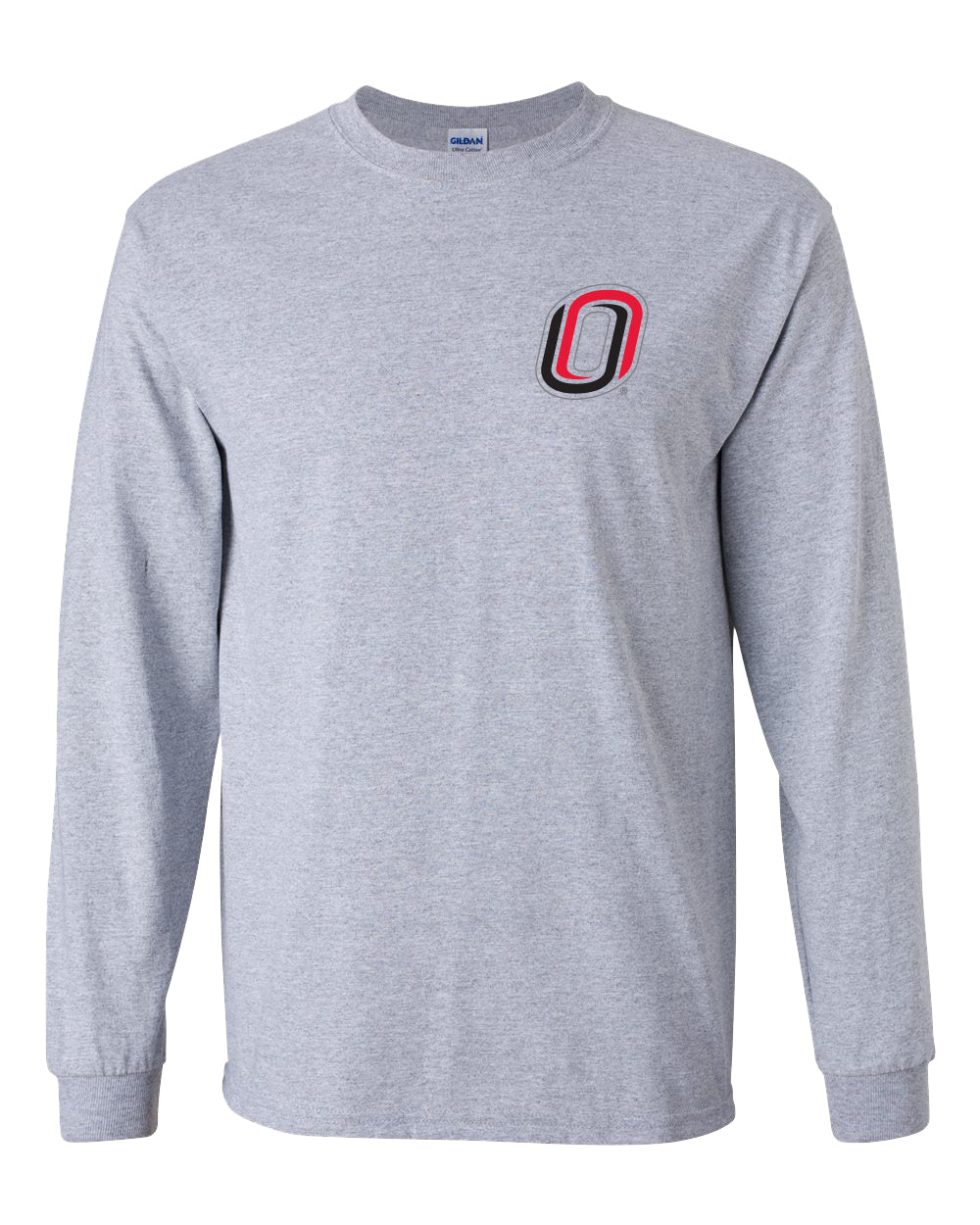 Omaha Mavericks Long Sleeve Tee Shirt - Trademarked O Logo - UNO Mavs
