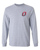 Omaha Mavericks Long Sleeve Tee Shirt - Trademarked O Logo - UNO Mavs