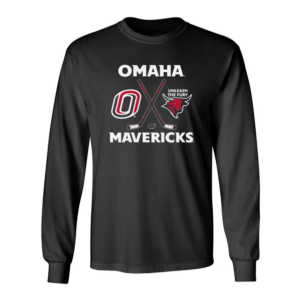 Omaha Mavericks Long Sleeve Tee Shirt - Omaha Hockey