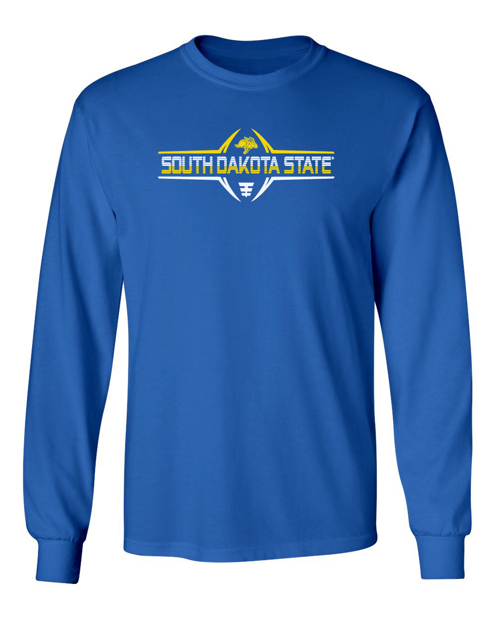 South Dakota State Jackrabbits Long Sleeve Tee Shirt - SDSU Football Laces