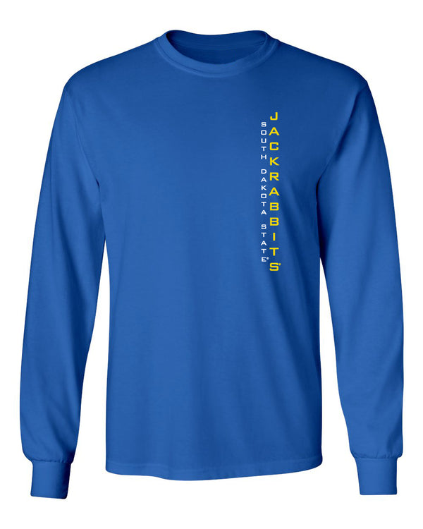 South Dakota State Jackrabbits Long Sleeve Tee Shirt - Vertical SDSU Jackrabbits