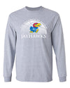 Kansas Jayhawks Long Sleeve Tee Shirt - Kansas Basketball Primary Logo