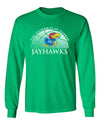 Kansas Jayhawks Long Sleeve Tee Shirt - Kansas Basketball Primary Logo