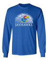 Kansas Jayhawks Long Sleeve Tee Shirt - Kansas Basketball Primary Logo