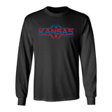 Kansas Jayhawks Long Sleeve Tee Shirt - Kansas Football Laces