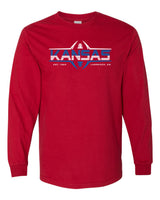 Kansas Jayhawks Long Sleeve Tee Shirt - Kansas Football Laces