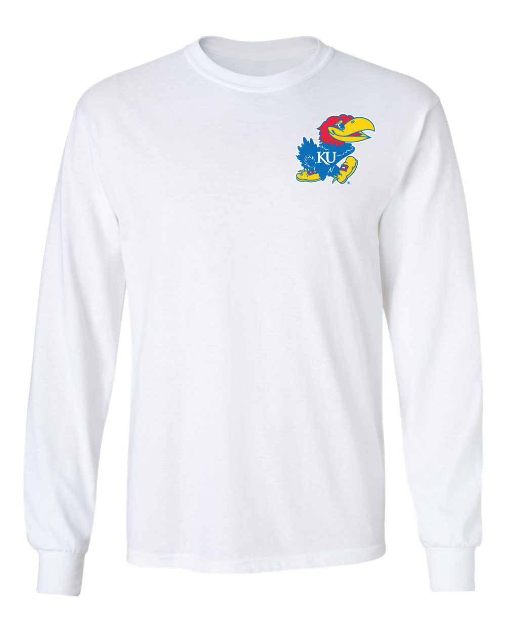 Kansas Jayhawks Long Sleeve Tee Shirt - KU Primary Logo