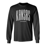 Kansas Jayhawks Long Sleeve Tee Shirt - Tall Kansas Small Jayhawks