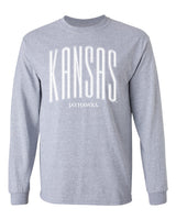 Kansas Jayhawks Long Sleeve Tee Shirt - Tall Kansas Small Jayhawks