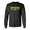 Wichita State Shockers Long Sleeve Tee Shirt - Wichita State Shockers 3 Stripe