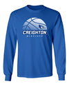 Creighton Bluejays Long Sleeve Tee Shirt - Creighton Basketball Ball Logo