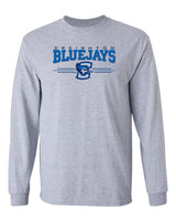 Creighton Bluejays Long Sleeve Tee Shirt - 3 Stripe Primary Logo
