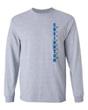 Creighton Bluejays Long Sleeve Tee Shirt - Vertical Creighton Bluejays