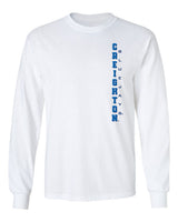 Creighton Bluejays Long Sleeve Tee Shirt - Vertical Creighton Bluejays