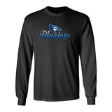 Creighton Bluejays Long Sleeve Tee Shirt - Script Bluejays Full Color Fade