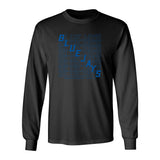 Creighton Bluejays Long Sleeve Tee Shirt - Bluejays Diagonal Echo