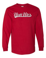Utah Utes Long Sleeve Tee Shirt - Script Utah Utes