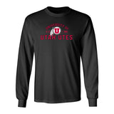 Utah Utes Long Sleeve Tee Shirt - U of U Arch with Circle Feather Logo