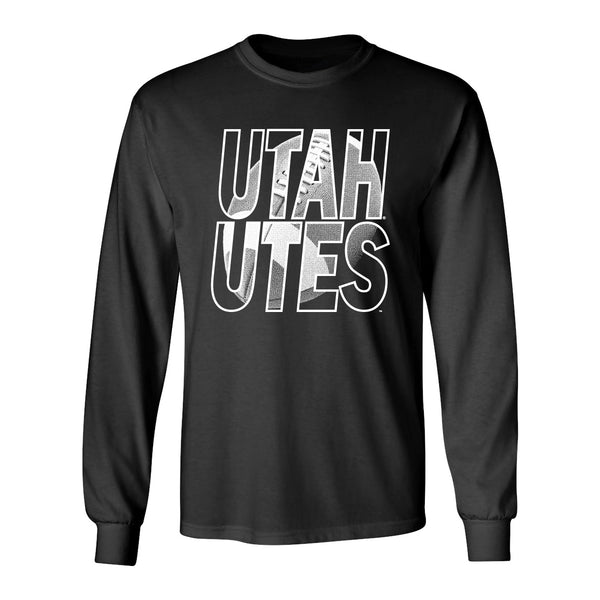 Utah Utes Long Sleeve Tee Shirt - Utah Utes Football Image
