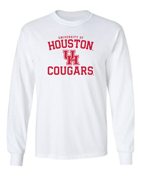 Houston Cougars Long Sleeve Tee Shirt - University of Houston UH Cougars Arch