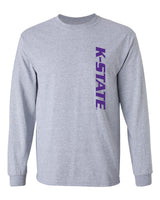 K-State Wildcats Long Sleeve Tee Shirt - K-State Vertical