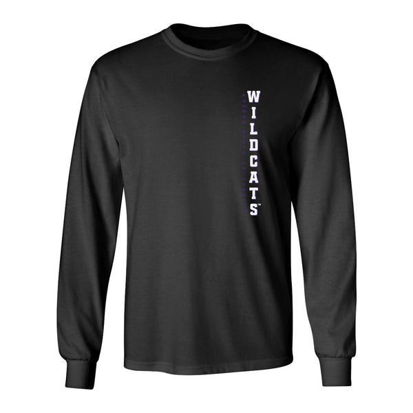 K-State Wildcats Long Sleeve Tee Shirt - Vertical KSU Wildcats