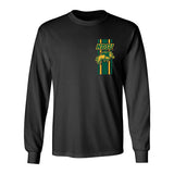 NDSU Bison Long Sleeve Tee Shirt - Bison Logo Vertical Stripe