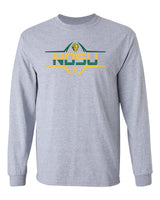 NDSU Bison Long Sleeve Tee Shirt - Striped NDSU Football Laces