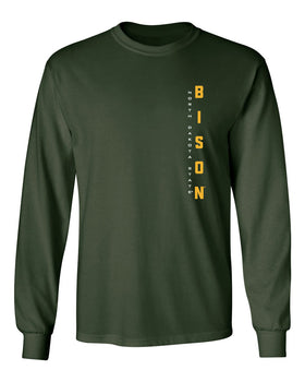 NDSU Bison Long Sleeve Tee Shirt - Vertical NDSU Bison