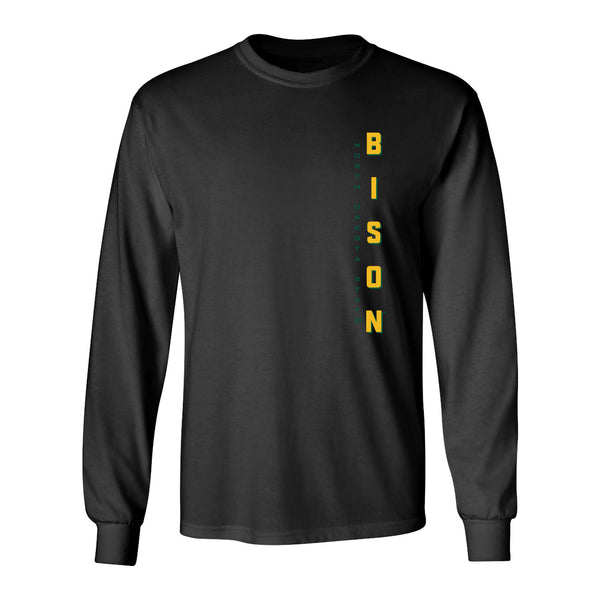 NDSU Bison Long Sleeve Tee Shirt - Vertical BISON